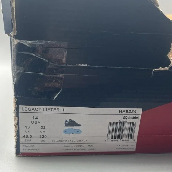 Reebok Legacy Lifter 3 Pump Weightlifting Gym Training Shoes - Men's Size 14 - Picture 8 of 8